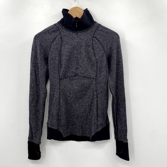 Lululemon gray half zip runderful pullover - Picture 2 of 5